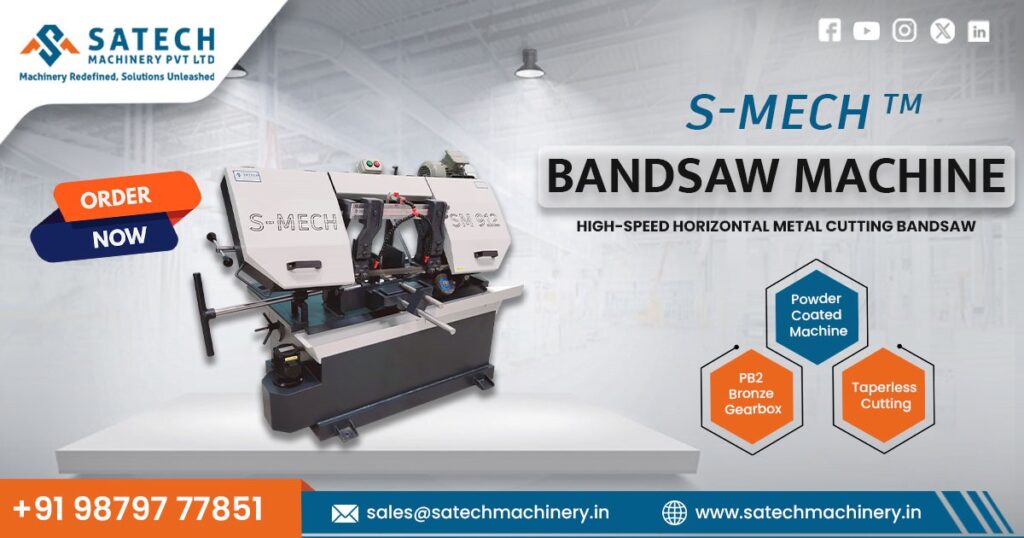 Supplier of high-quality Bandsaw Machines in Gujarat for industrial cutting applications.