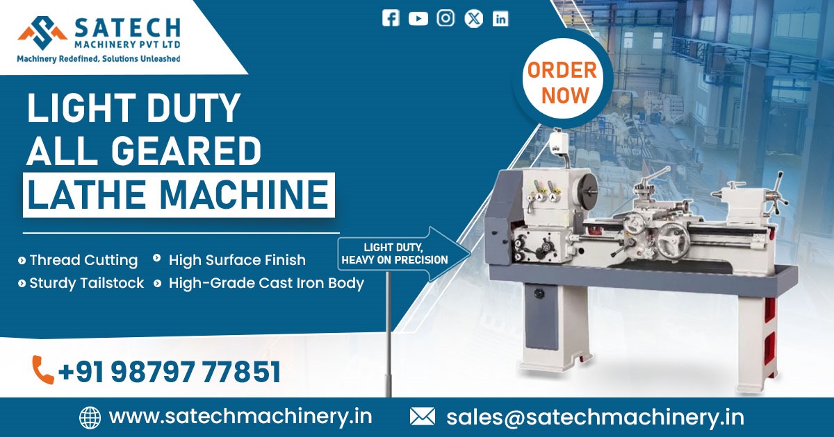 Light Duty ALL Geared Lathe Machine in Maharashtra
