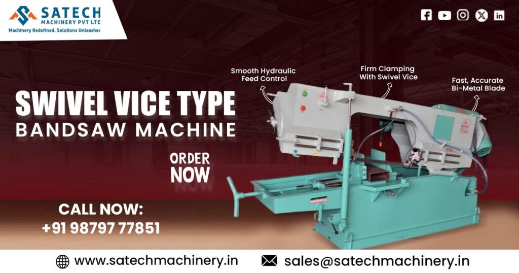 Swivel Vice Type Bandsaw Machine in West Bengal