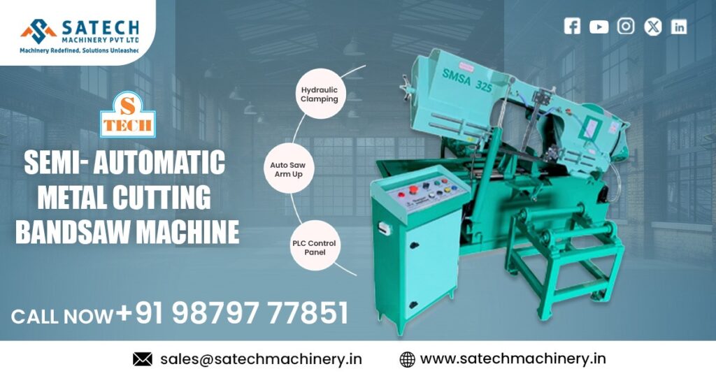 Semi Automatic Metal Cutting Bandsaw Machine in Karnataka