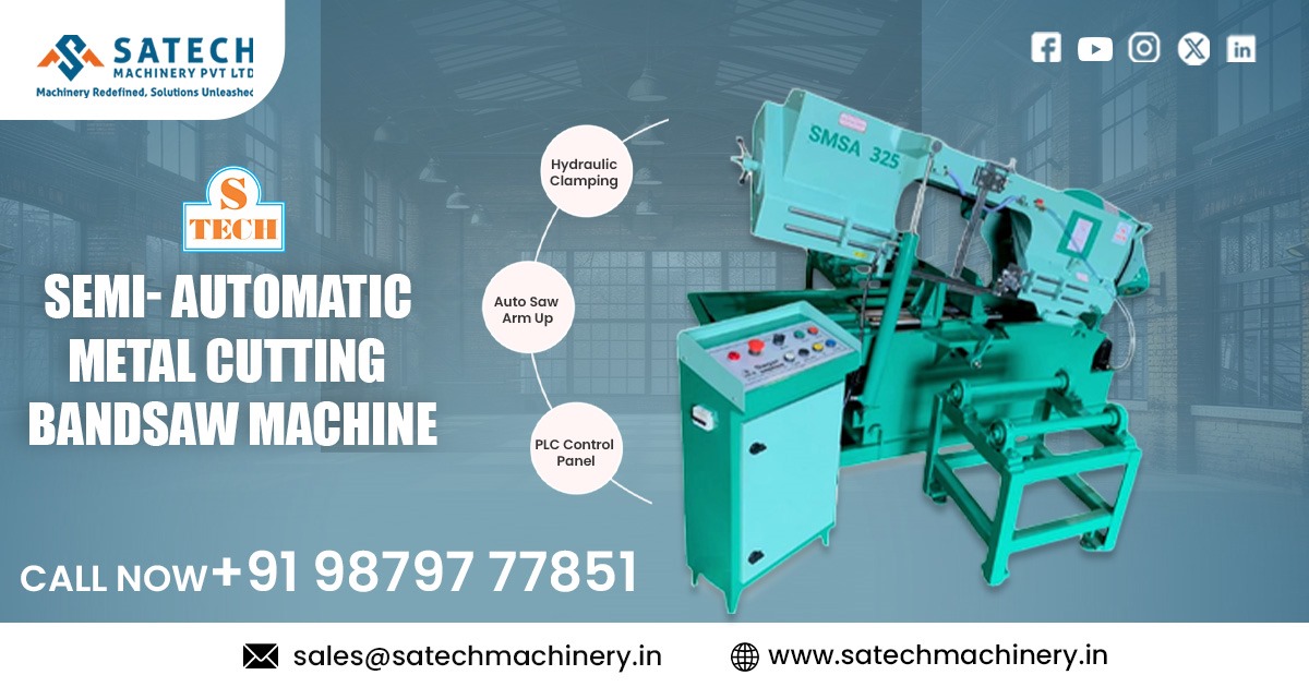 Semi Automatic Metal Cutting Bandsaw Machine in Karnataka