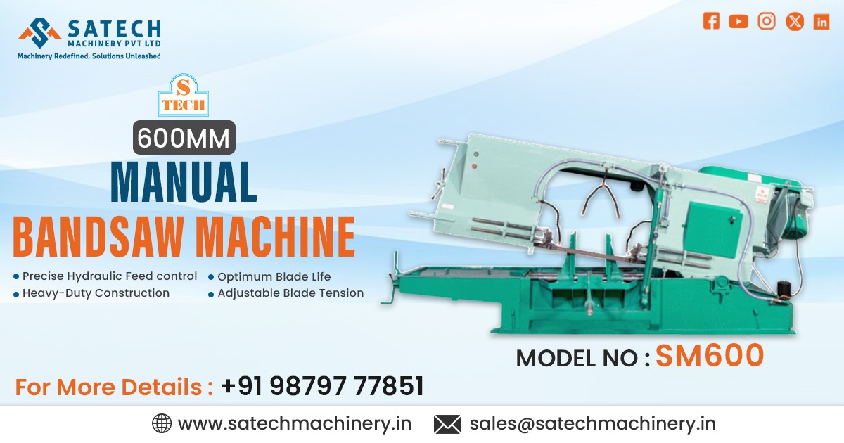 600 mm Manual Bandsaw Machine in Delhi