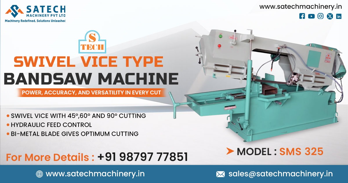 SMS 325 Swivel Vice Type Bandsaw Machine in Gujarat