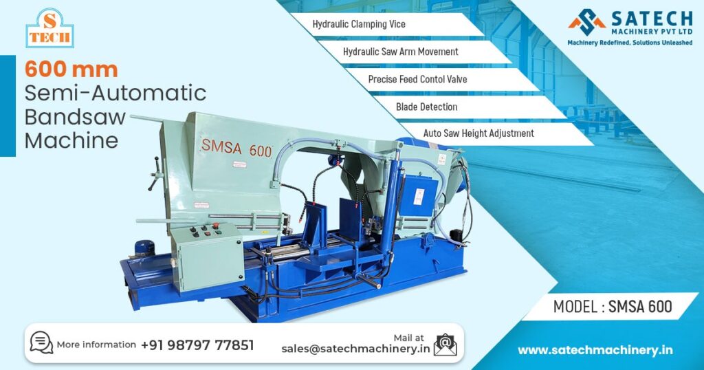 600 mm Semi-Automatic Bandsaw Machine in Punjab