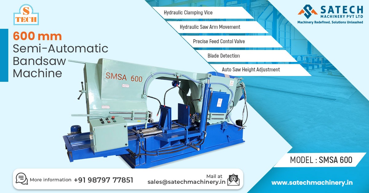 600 mm Semi-Automatic Bandsaw Machine in Punjab