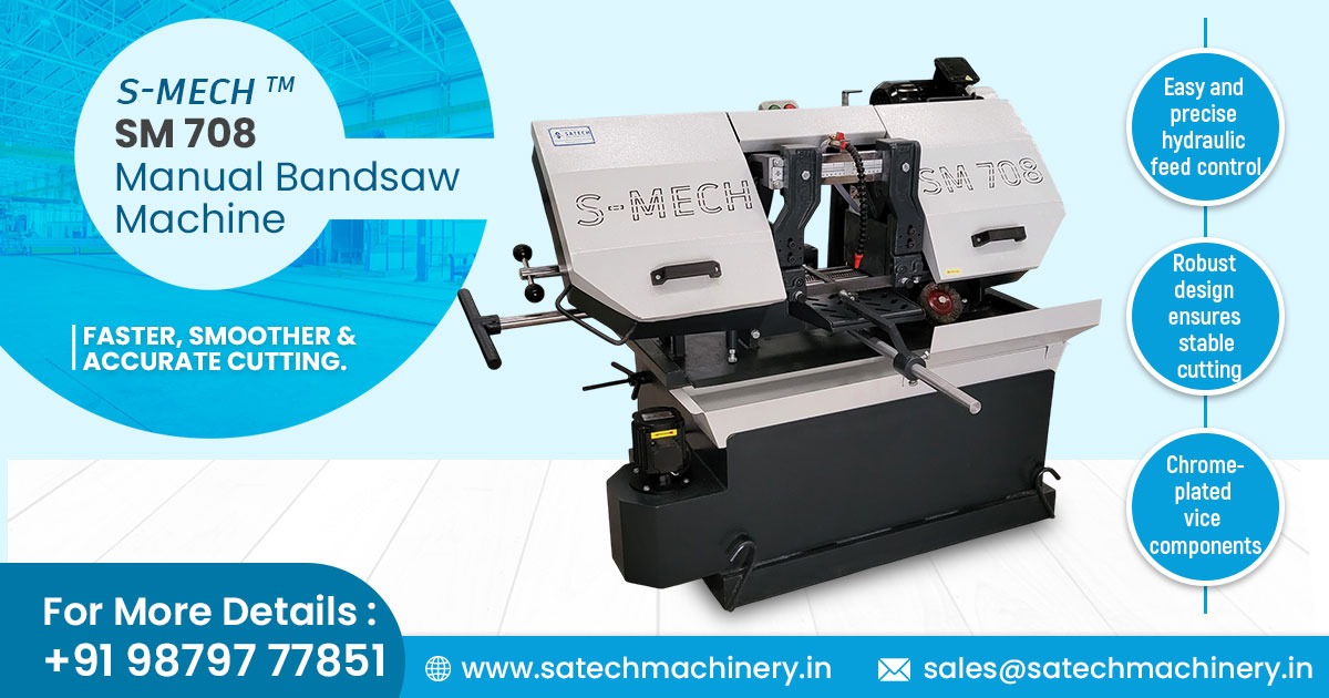 SM 708 Manual Bandsaw Machine in West Bengal