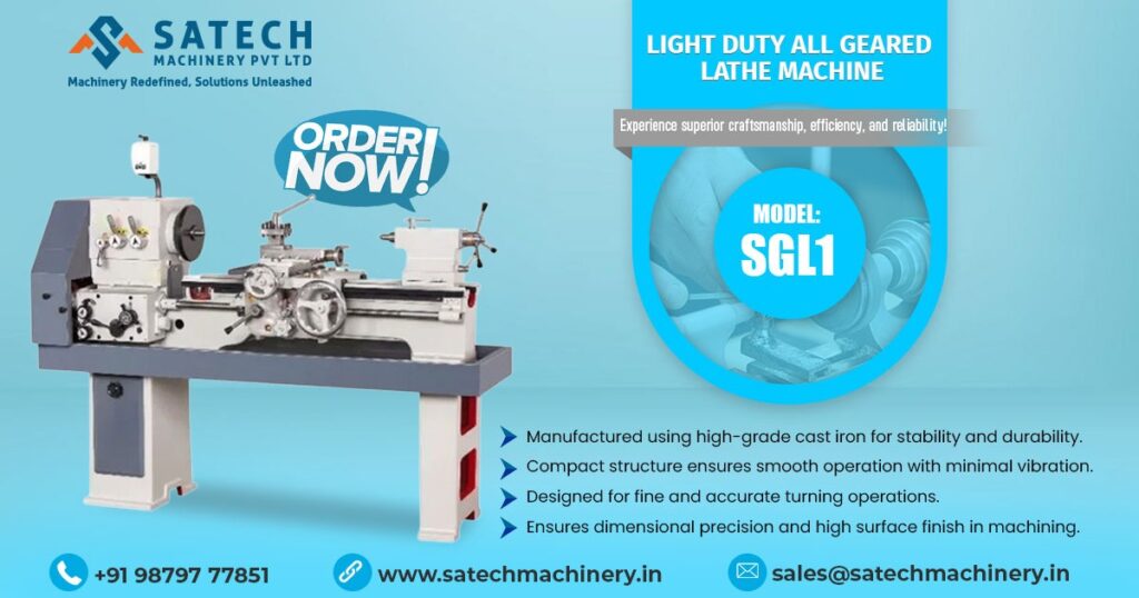 Light Duty All Geared Lathe Machine in Ahmedabad