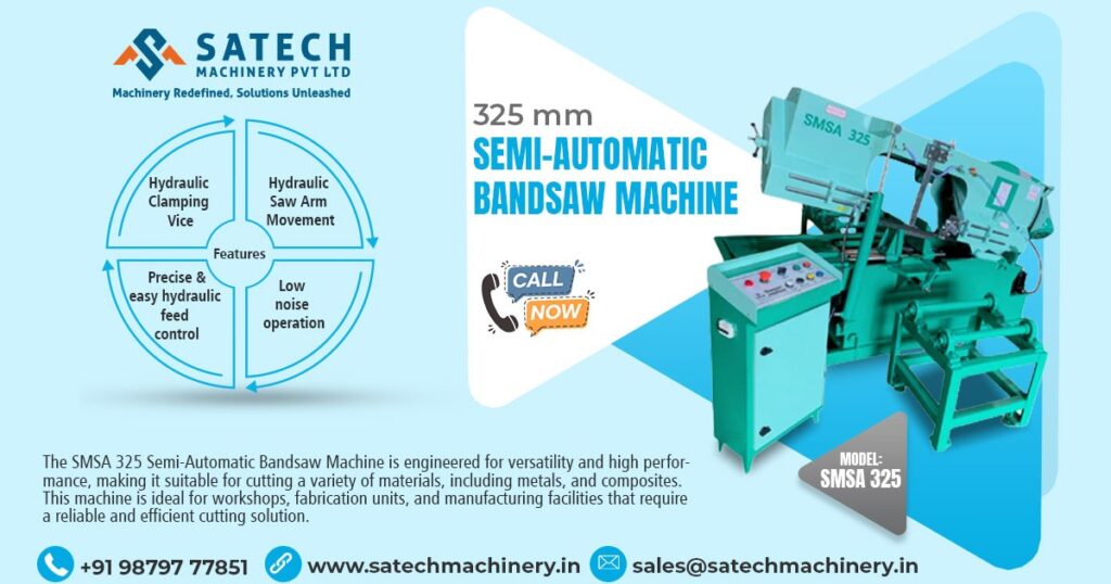 325 mm Semi-Automatic Bandsaw Machine in Mumbai