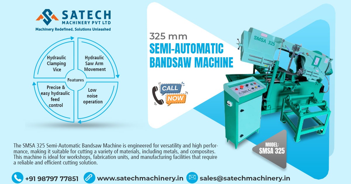 325 mm Semi-Automatic Bandsaw Machine in Mumbai