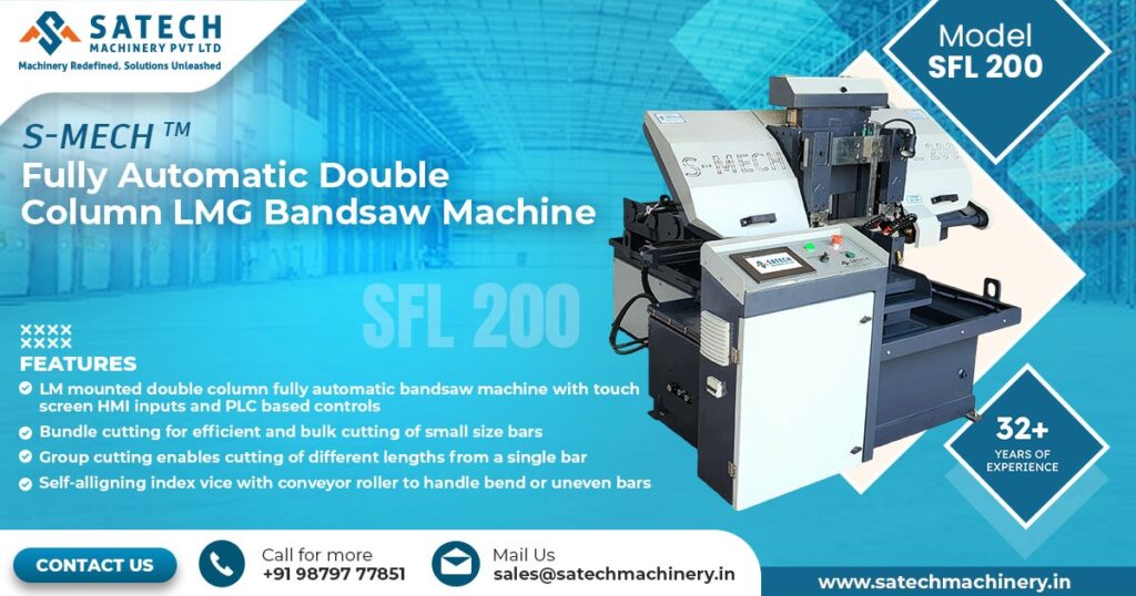 Fully Automatic Double Column LMG Bandsaw Machine in Mumbai