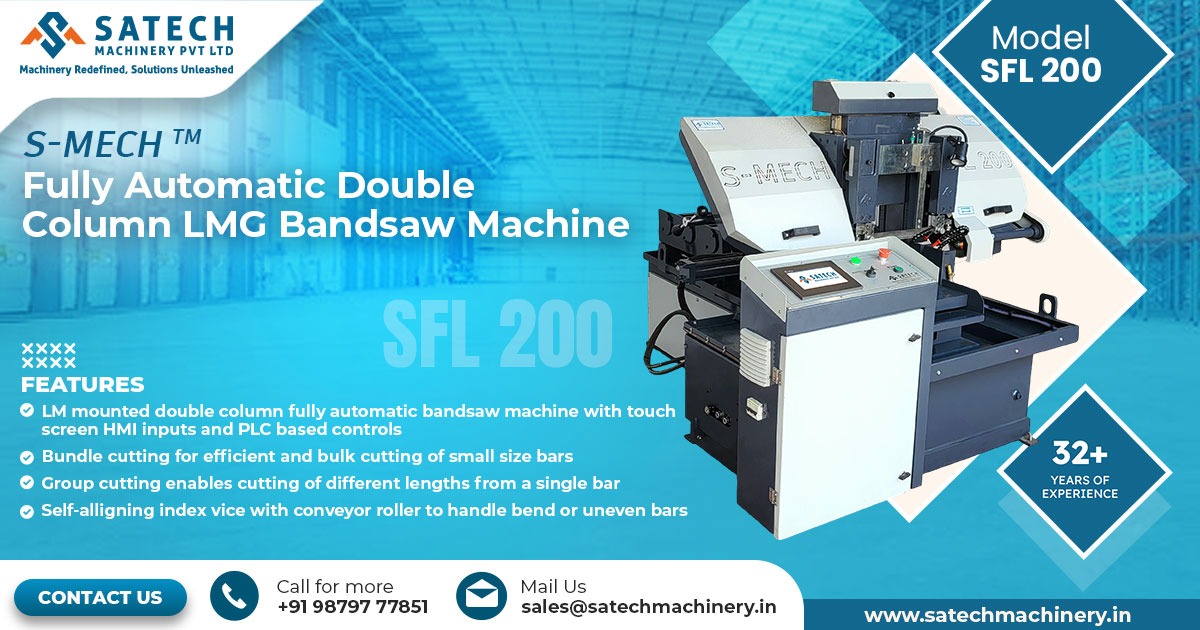 Fully Automatic Double Column LMG Bandsaw Machine in Mumbai