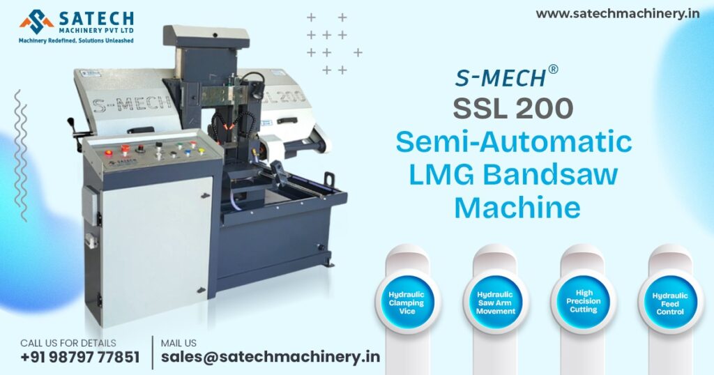 Semi-Automatic Double Column Bandsaw Machine in Beed