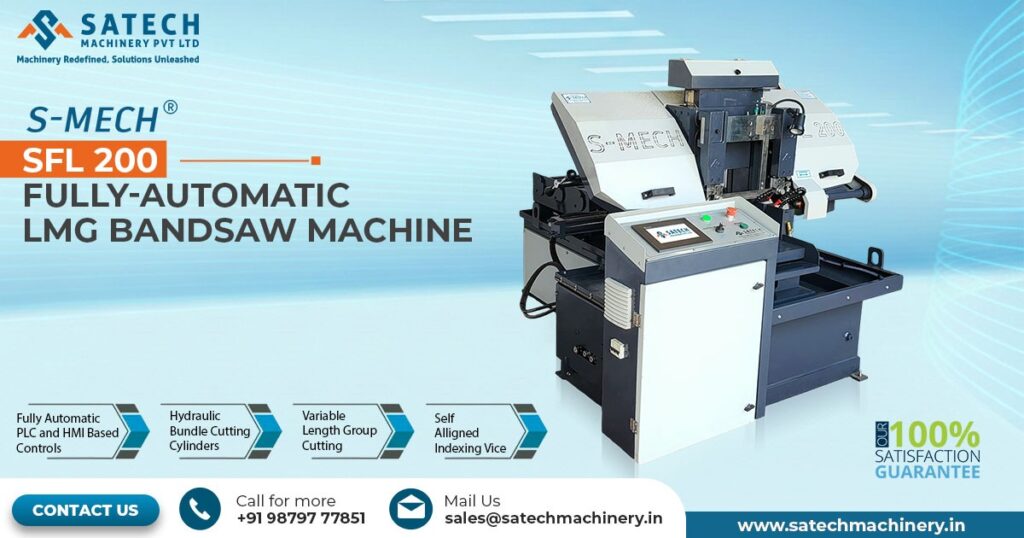 200 mm Fully Automatic Double Column LMG Bandsaw Machine in Jaipur