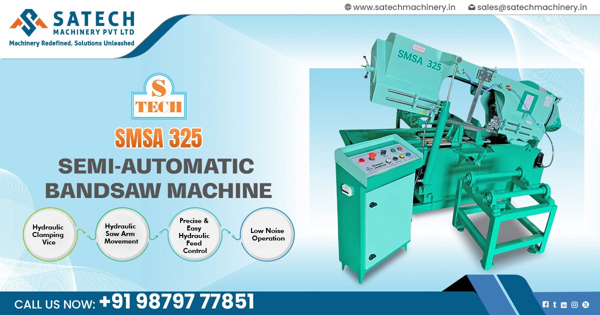 325 mm Semi-Automatic Horizontal Bandsaw Machine in Lucknow