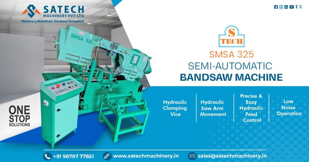 300 MM Semi-Automatic Bandsaw Machine Manufacturer and Supplier in Belagavi