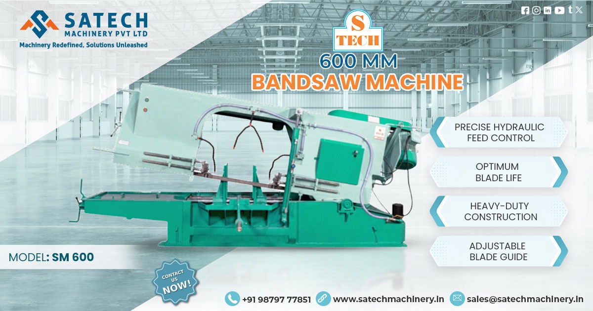 600 mm Bandsaw Machine Manufacturer and Supplier in Hyderabad