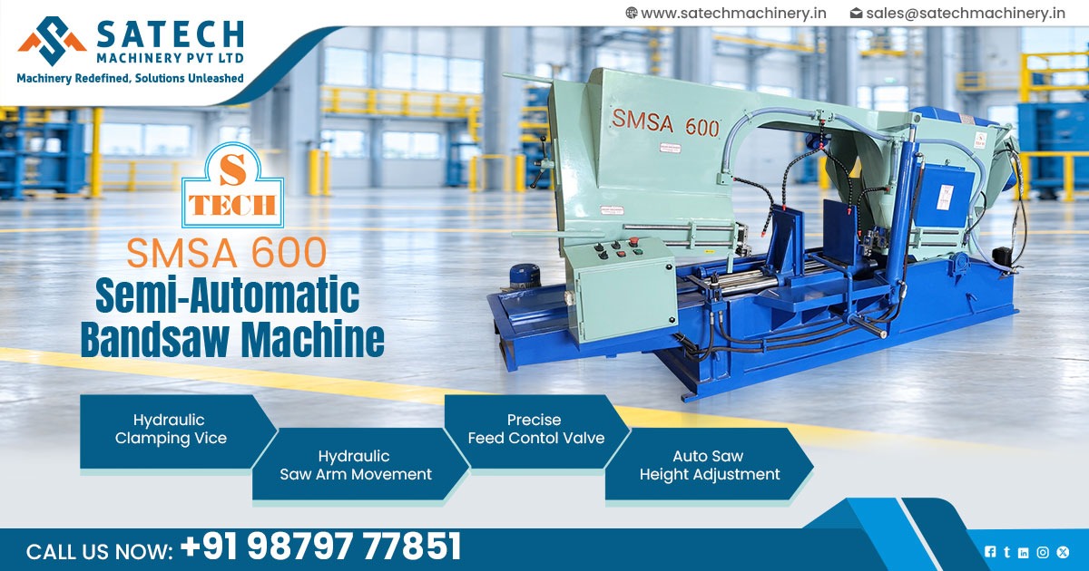 Industrial Semi Automatic Bandsaw Machine