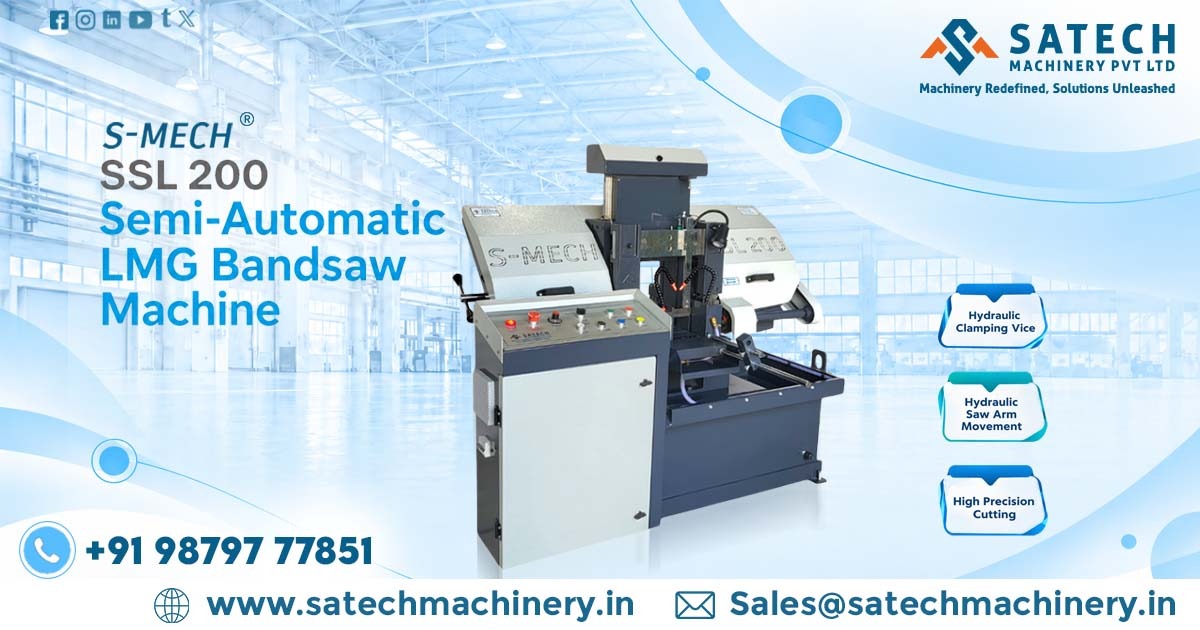 Manufacturer of 200mm Semi-Automatic LMG Bandsaw Machine