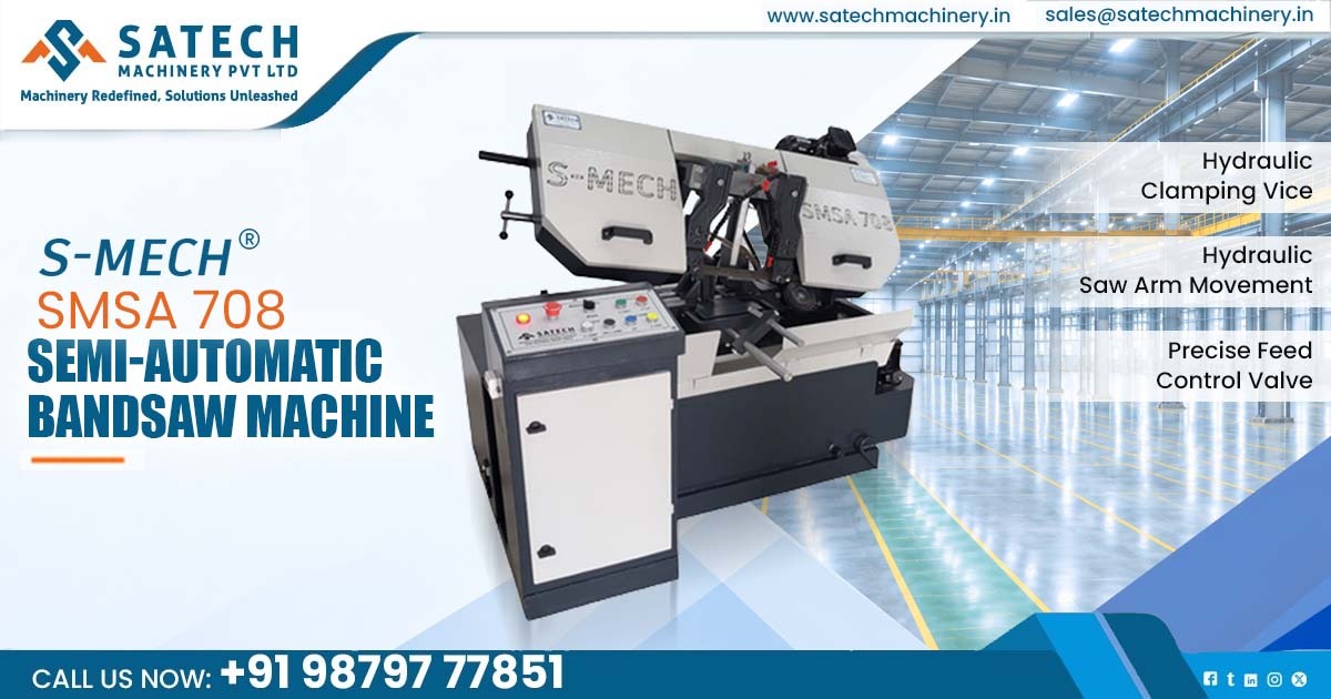 Manufacturer of Semi-Automatic Metal Cutting Bandsaw Machine