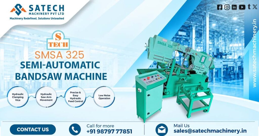 Manufacturer of Semi-Automatic Metal Cutting Bandsaw Machine