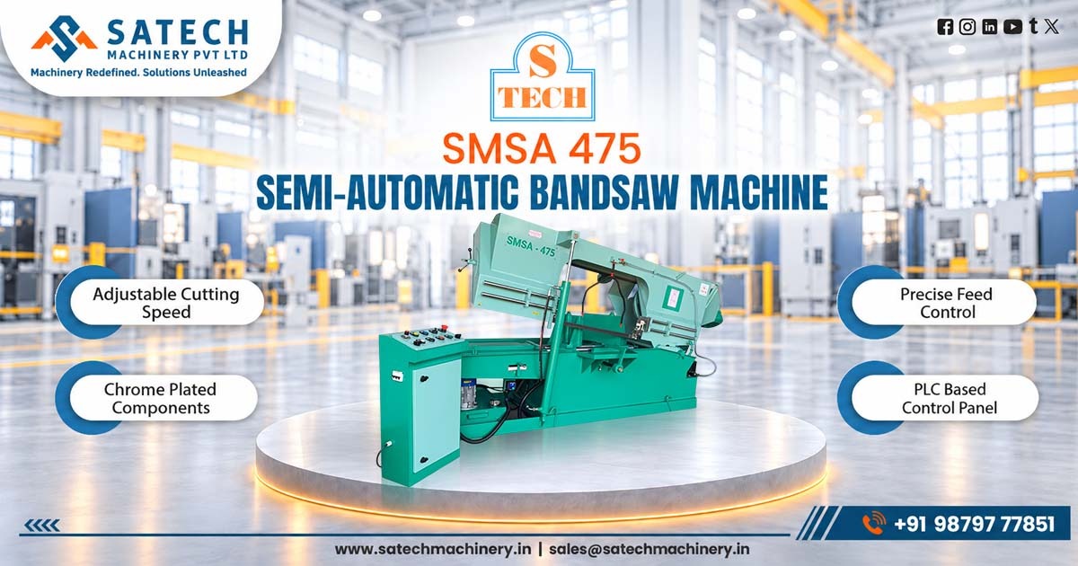 Manufacturer of Semi Automatic Hydraulic Bandsaw Machine